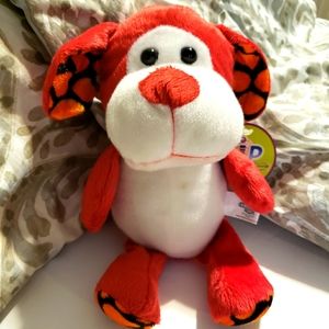 Red Dog Spotted Soft Plush Stuffed Animal Emerald Toy